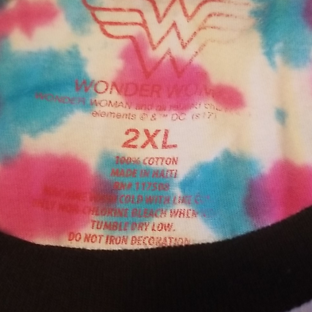 164 Tie dyed tshirt Wonder Woman 2XL - Picture 2 of 4